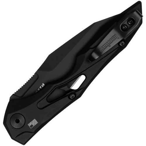 Kershaw Launch 13 Auto (7650BLK) 3.5" CPM-154 Black Wharncliffe Plain Blade, Black Aluminum Handle