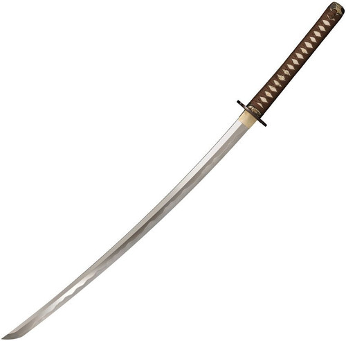 Cold Steel Mizutori Crane Katana (88CKK) 29.75" 1095 Standard Plain Blade, Cord Wrapped Rayskin Handle