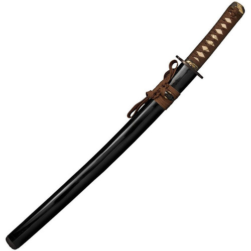 Cold Steel Mizutori Crane Wakizashi (88CKW) 21" 1095 Standard Plain Blade, Cord Wrapped Rayskin Handle
