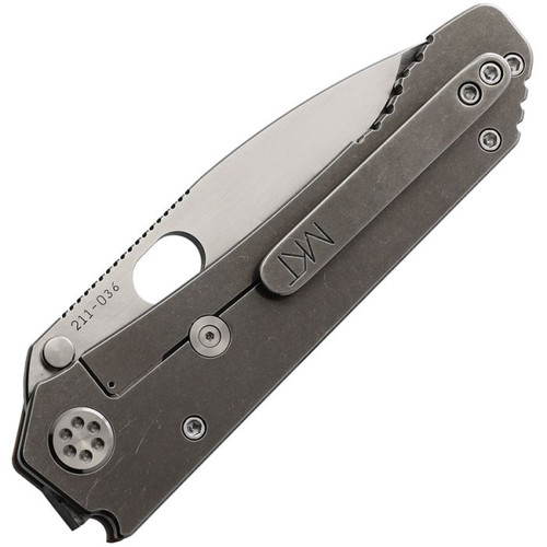Medford Knives Deployment (MD002DTQ09TM) 4" D2 Tool Steel Stonewashed Drop Point Plain Blade, Coyote Brown G-10 Handle with Titanium Back Handle