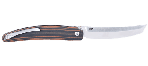 CRKT Ancestor (CR5930) 3.60" D2 Satin Plain Blade, Brown and Black G10 Handle