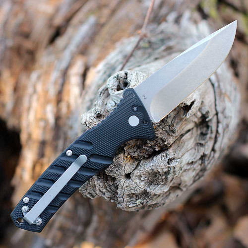 Automatic knife Boker Plus Strike Spearpoint Automatic Steel 85 mm handle  aluminum black