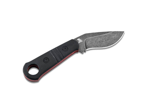 Boker Plus Makri (02BO089) 2.8" D2 Blackwashed Kukri Plain Blade, Black G-10 Handle, Black Kydex Belt Sheath