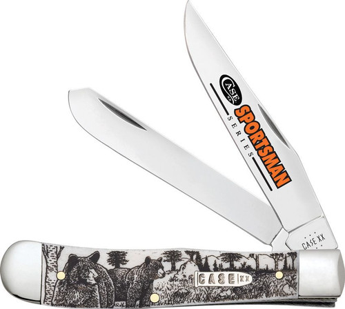 Case Trapper 81223 Natural Bone Sportsman's Series Bear  (6254 SS)