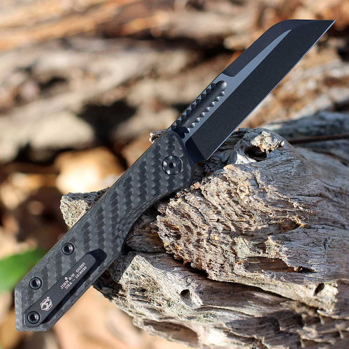 JITTERIN’JINN　here,rattler,here Heretic Knives Jinn Knife Carbon Fiber MagnaCut SW Serr