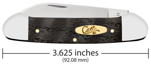 Case Canoe 14003 Smooth Smooth Black Curly Oak Wood (72131 SS)