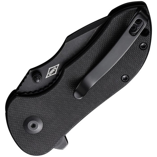 CIVIVI Knives Gordo (CIVC22018C1) 2.51" D2 Black Drop Point Plain Blade, Black G-10 Handle