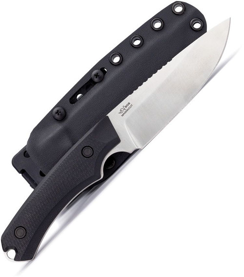 Buck Knives Alpha Guide Elite (BU663BKS) 4.375" CPM-MagnaCut Satin Drop Point Plain Blade, Black Textured G-10 Handle, Black Kydex Sheath