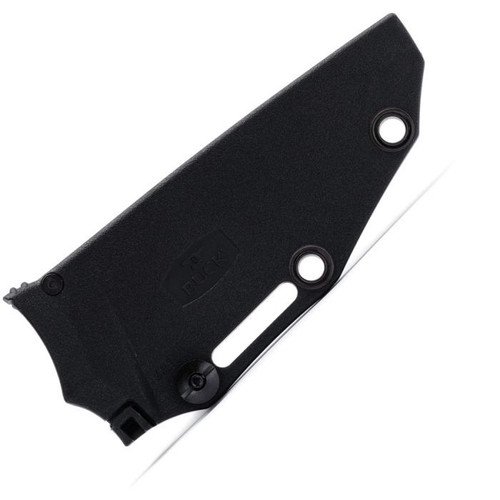 Buck Knives 631 PakLite 2.0 Field Knife (BU631BKS) 4" 420HC Stonewashed Drop Point Plain Blade, Black Glass Filled Nylon Handle, Black Polypropylene Sheath