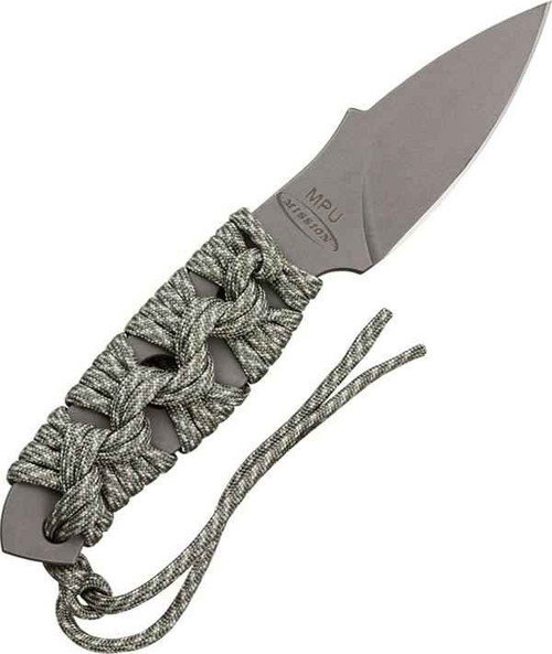Mission 0900 MPU-Ti, Titanium Steel, ACU Cord Handle, Plain Edge