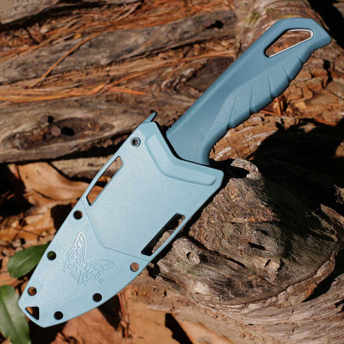 Benchmade Undercurrent sheath with push button release.