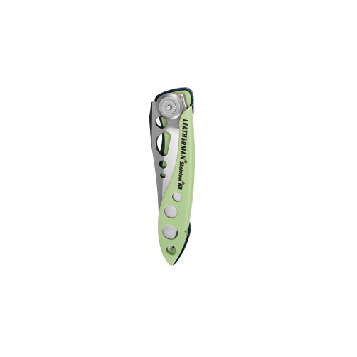 Leatherman Skeletool KB Folding Knife (833147) 2.6" 420HC Satin Reverse Tanto Plain Blade, Verdant Anodized Aluminum Handle - NO Sheath