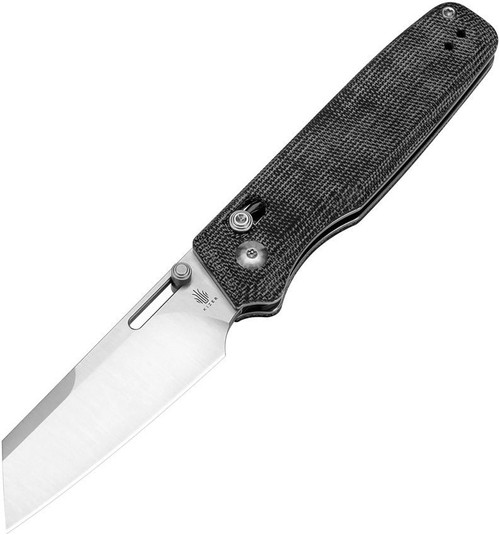 Kizer Momo 154CM Black Aluminum Drop Point V4663C1