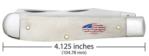 Case Trapper 14090 Natural Smooth Bone (6254 CS) Carbon Steel