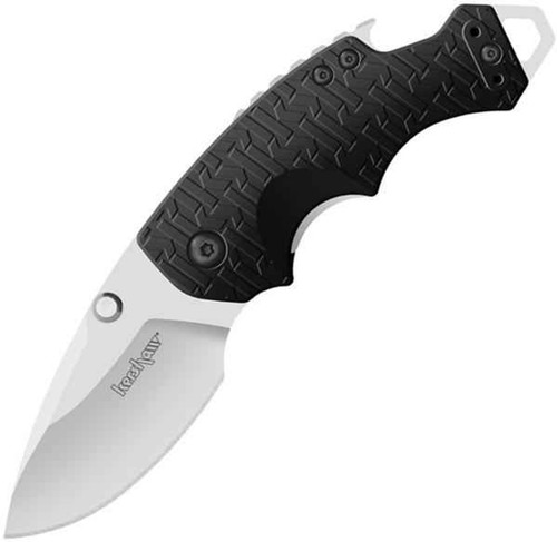 Kershaw Shuffle (3800WM) 2.375" 8Cr13MoV Bead Blasted Drop Point Plain Blade, K-Textured Black Glass Filled Nylon Handle w/ Bottle Opener