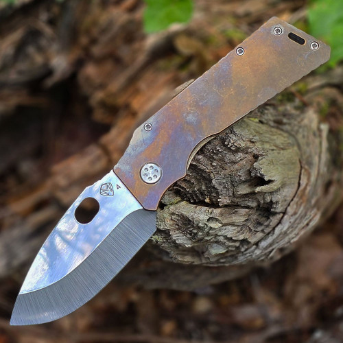 Medford TFF-H MD046ST36A1 CPM-S35VN Tumbled Plain Edge Blade Open Detail View