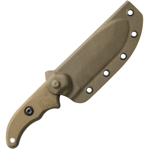 TOPS Wilderness Guide '23 (TPWSG02) 4.38" 1095 Gray Drop Point Plain Blade, Green Micarta Handle