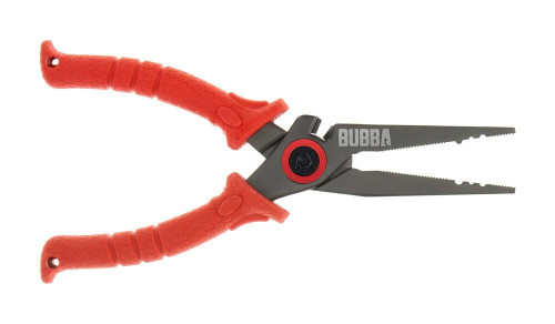 Bubba Blade Fishing Pliers (1099910) 8.5" Red Rubber Coated Stainless Steel Handles