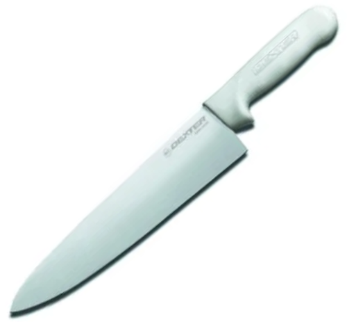 Dexter Cook's Knife (S145-10) 10.0 DEXSTEEL Plain Blade, White Sani-Safe Handle