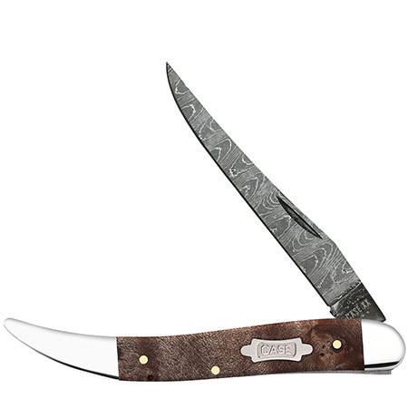 Case Medium Texas Toothpick | Natural Maple Burl Wood | Knifeworks