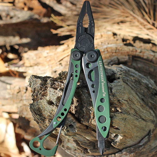 Leatherman Skeletool CX (833137) 2.6" 154CM Black Wharncliffe Plain Blade, OD Green Aluminum Handle (7 Tools)