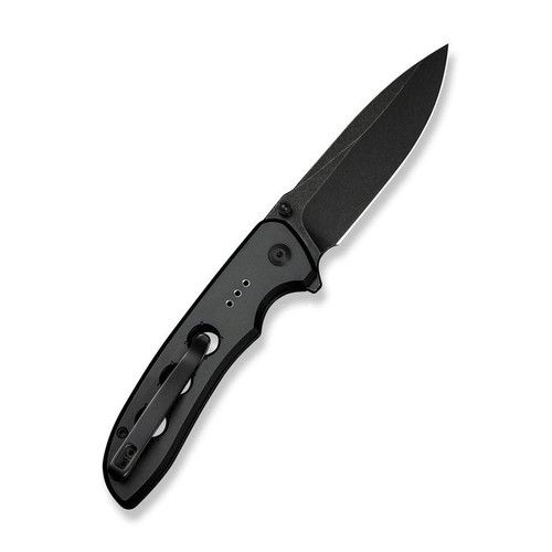 CIVIVI Knives Hyperpulse (C23087A-1) 3.5" Sandvik 14C28N Blackwashed Drop Point Plain Blade, Black Aluminum Handle