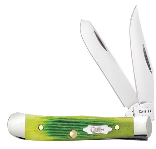 American Case Tiny Trapper Knife Overview 61046 Lime Green Bone