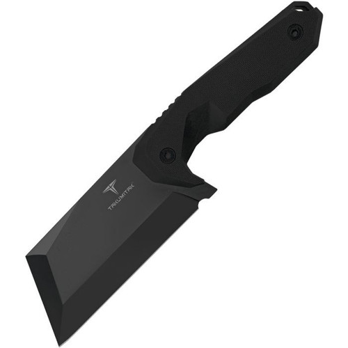 Takumitak Knives Antidote (TKF308) 4.25" 3Cr13 Black Oxide Coated Cleaver Plain Blade, Black Fiberglass Reinforced Nylon Handle, Black Fiberglass Reinforced nylon Sheath