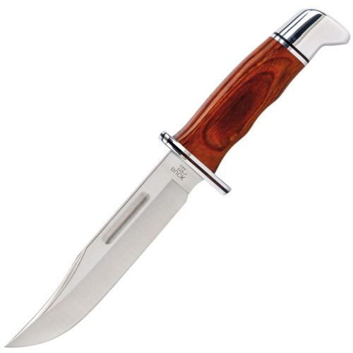 Buck Special Heritage Series (0119CCS1-B) 6" 420HC Satin Clip Point Plain Blade, Cocobolo Wood Handle, Black Leather Sheath