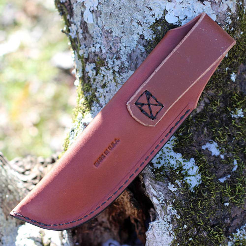 ESEE-Camp Lore RB3 Sheath (RB3-SHEATH-RH)- Brown Leather | Right Hand