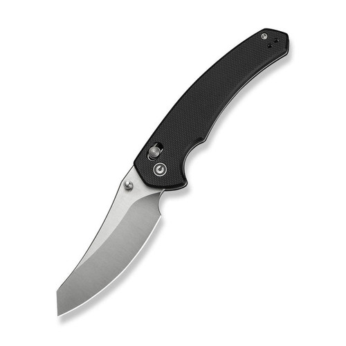 CIVIVI Sixgill (C24050-1) 3.41" Nitro-V Satin Reverse Tanto Plain Blade, Black G-10 Handle
