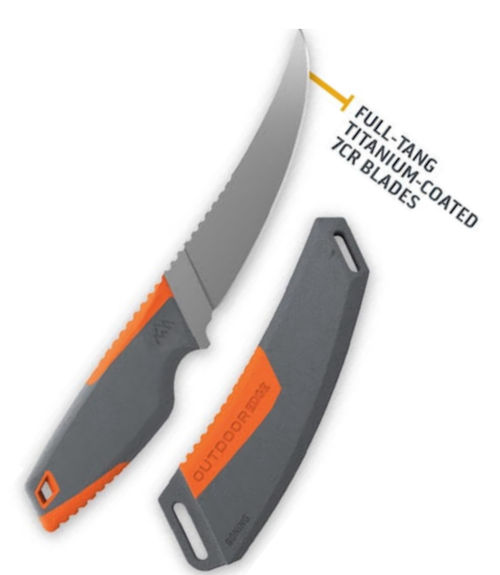 Outdoor Edge Vantex Boning Knife Org GFN w Grey TPR (5.0" 7Cr17MoV) VNTXBK-C