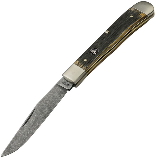 Boker Tree Brand Trapper Castle Burg - Oak Wood (3.54" O1) 113004