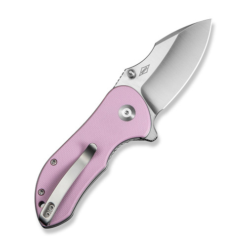 CIVIVI Gordo Flipper Thumb Stud, Powder Pink G10 (2.51" Satin Finished D2) C22018C-4