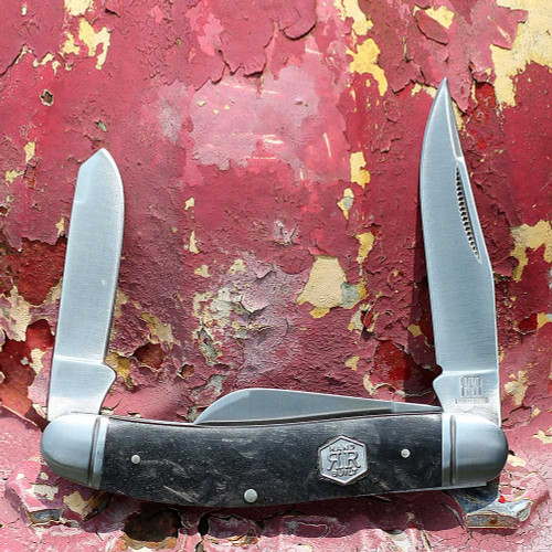 Rough Ryder Sowbelly (RR1996) Carbon Fiber, 440 Steel, Slip Joint