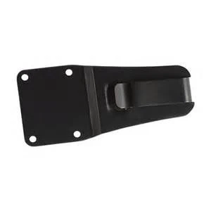 The ESEE Model 5 and 6 Clip Plate (ESEE-CLIP-PLATE) in black plastic, made for ESEE-5 and ESEE-6 knives.