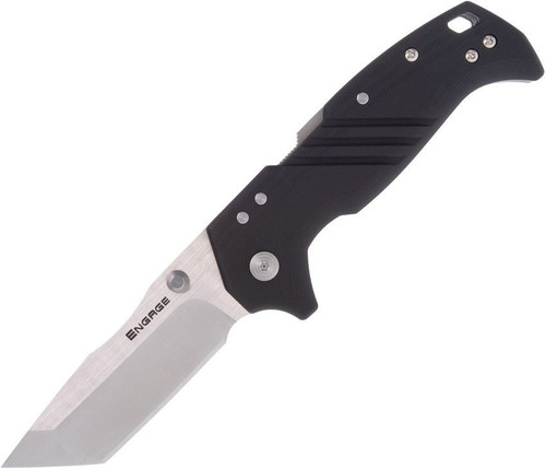 Cold Steel Engage (CSFL35DPLT) 3.50" S35VN Satin Finish Tanto Blade, Black G-10 Handle