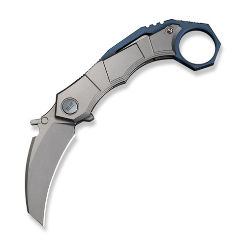 WE Tayra Flipper- TS Flame Titanium/Black Ti | WE24069-4 | Knifeworks