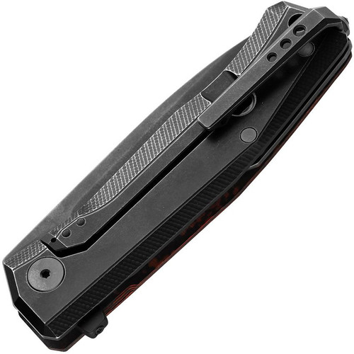 LionSTEEL Myto (LSTMT01MCMV) 3.25" Blackwash Magnacut Drop Point Plain Blade, Mars Valley Fat Carbon Fiber Scale, Black Titanium Handle, Frame Lock