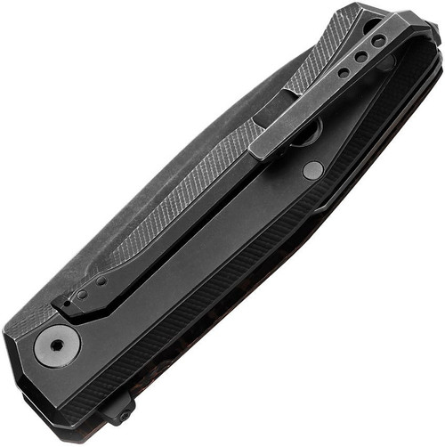 LionSTEEL Myto (LSTMT01MCSS) 3.25" Blackwash Magnacut Drop Point Plain Blade, Snake Skin Fat Carbon Fiber Scale, Black Titanium Handle, Frame Lock