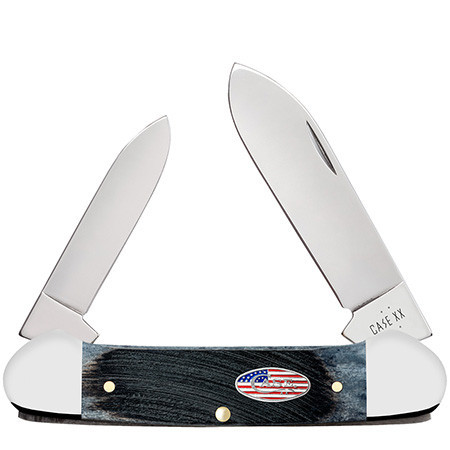 Case Copperlock | 53063 Sawcut Jig Gray Bone | Stars & Stripes