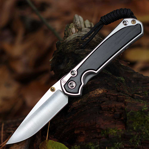 Chris Reeve Small Sebenza 31 bog oak inlay drop point open