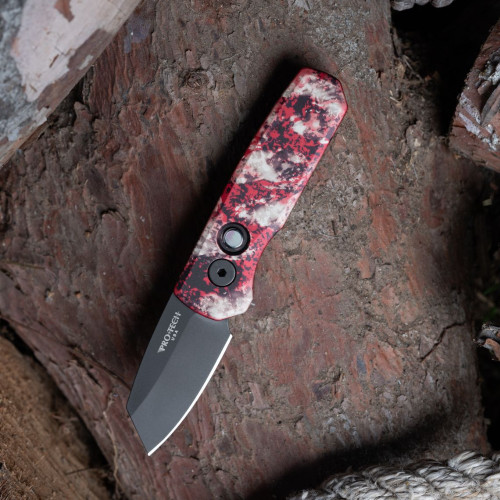 Pro-Tech Runt 5 automatic knife Crimson Tiger Camo handle