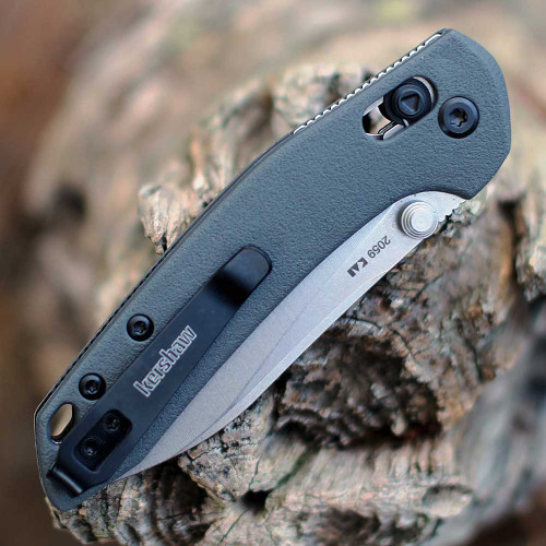 Kershaw Duster charcoal gray pocket knife