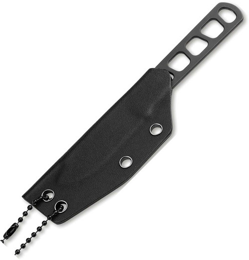Boker 120752 Allblack with Kydex sheath and ball chain