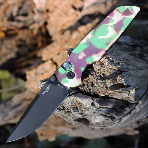 Pro-Tech Integrity Manual Knifeworks Exclusive – Black PVD, 3.5" CPM S35VN Folding Knife KW.INT.1