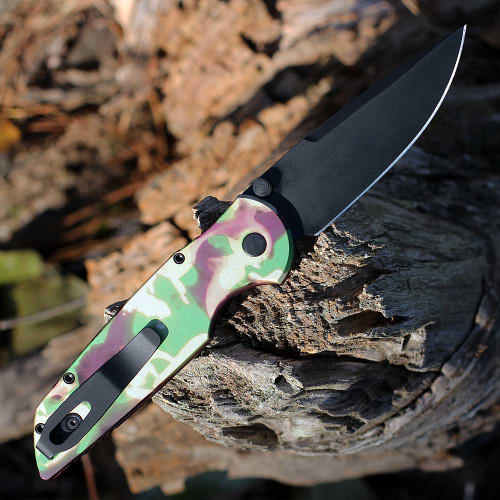 Pro-Tech Integrity Manual Knifeworks Exclusive – Black PVD, 3.50" CPM S35VN Folding Knife KW.INT.1