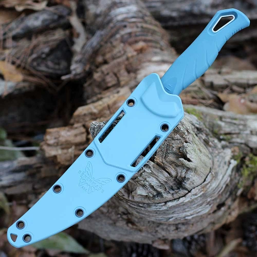 Benchmade Fishcrafter 18030 Sonar Gray Polymer Sheath Detail View