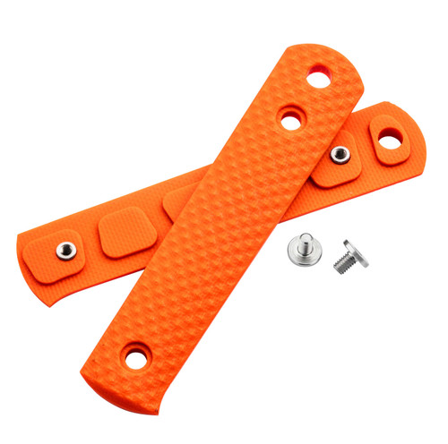 Boker BFF Packlite Handle Scales 190678 Orange G10 Pyramid texture