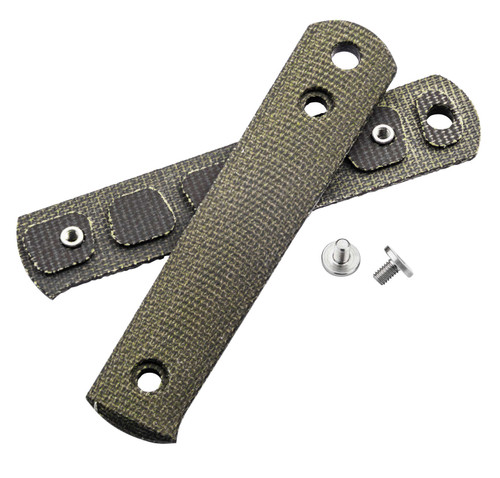 Boker BFF Packlite Handle Scales 190680 Green Canvas Micarta Smooth